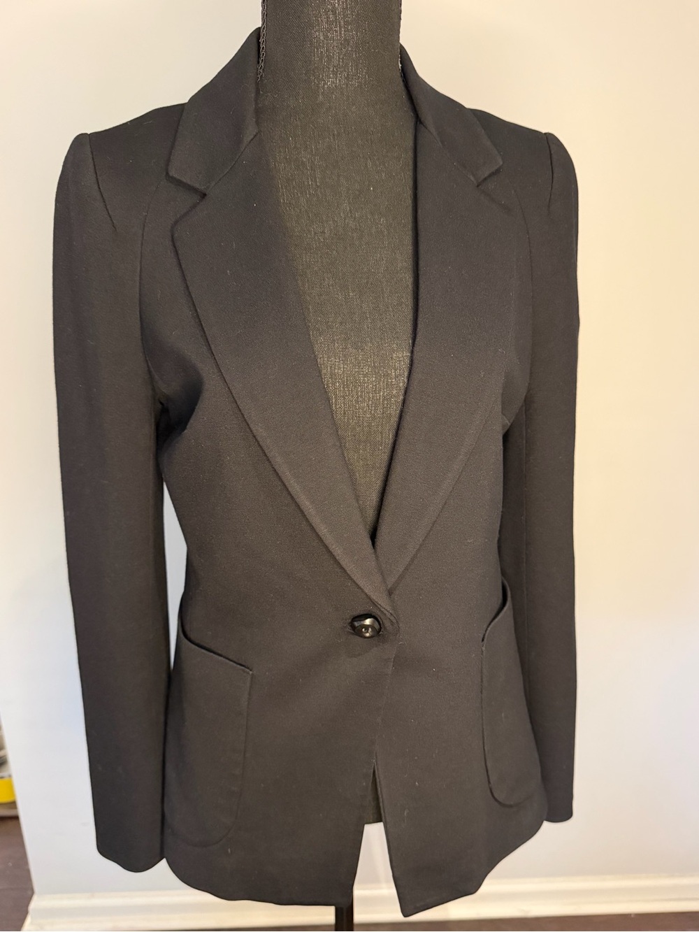 Black Single Button Classic Blazer from Cartonnier by Anthropologie - Size 8